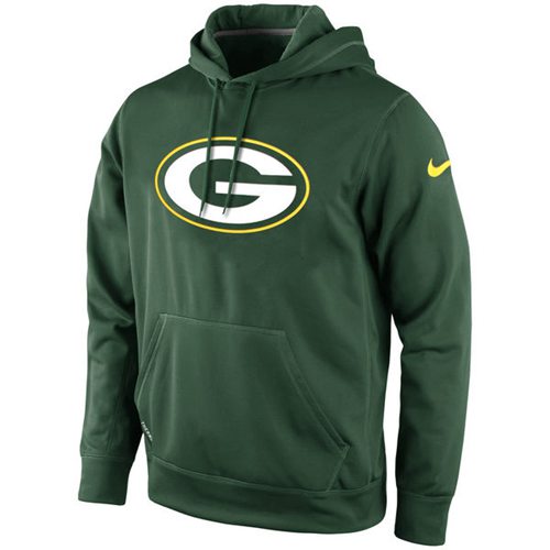 Green Bay Packers Nike KO Logo Essential Hoodie Green - Click Image to Close